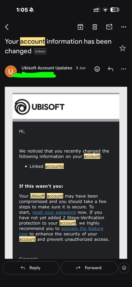 Cod_R6S_'s tweet photo. Ubisoft data got leaked and 100% ur account now at risk
everyone now have access to ur account they can link it to a console and play the game and they can use ur credit card that linked to ur account

change ur password and remove any saved payment method https://t.co/ViYZUyTBJb
