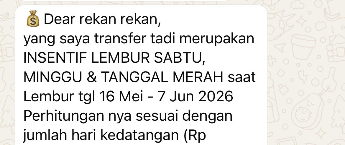 thismanisyours's tweet photo. First time masuk company lembur dibayar dan lembur cuma masuk 4 jam doang, terharu seneng🥺🫶🏻 https://t.co/pPB96CcZ0t