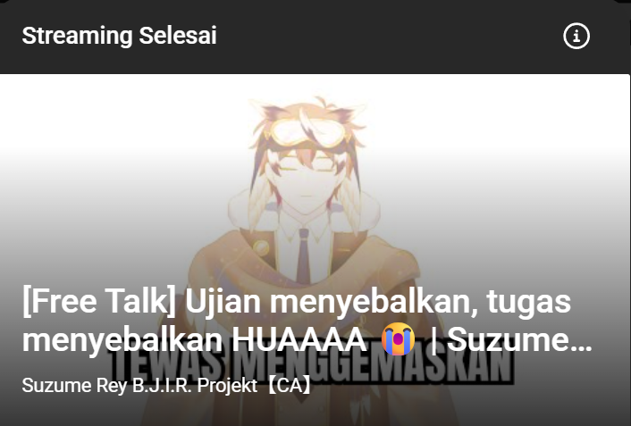 suzumerey's tweet photo. Otsukareyyy~ Thank you guys udah mampir dan ngeramein freetalk dadakan super random penuh gimmick mantap jiwa duar inii 😆💥. Sampai jumpa di lain waktu ya guyss, semangat menjalani harinyaa 🙌✨ https://t.co/6HLDETiIWA