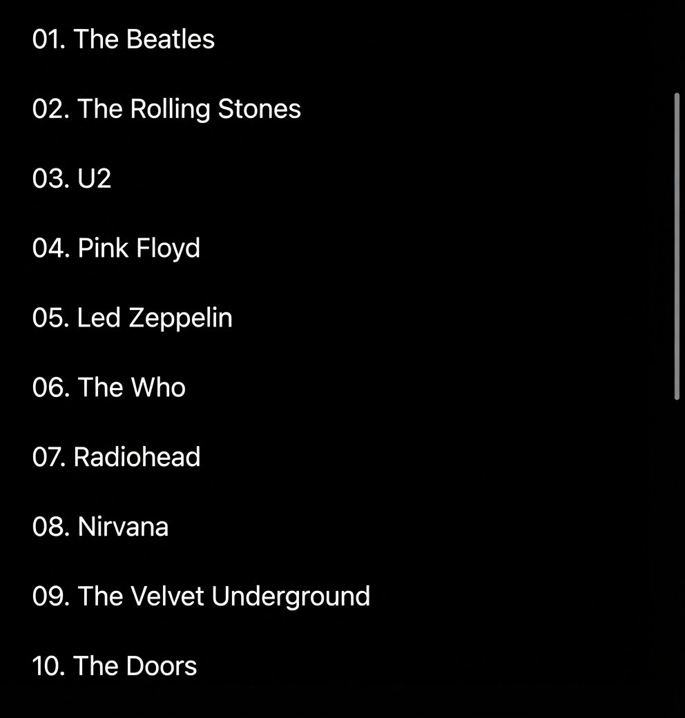 TheExtremeMusi1's tweet photo. The best Rock Bands in history according to Rolling Stone magazine.

Who’s missing??? https://t.co/ih9LGmL7UD