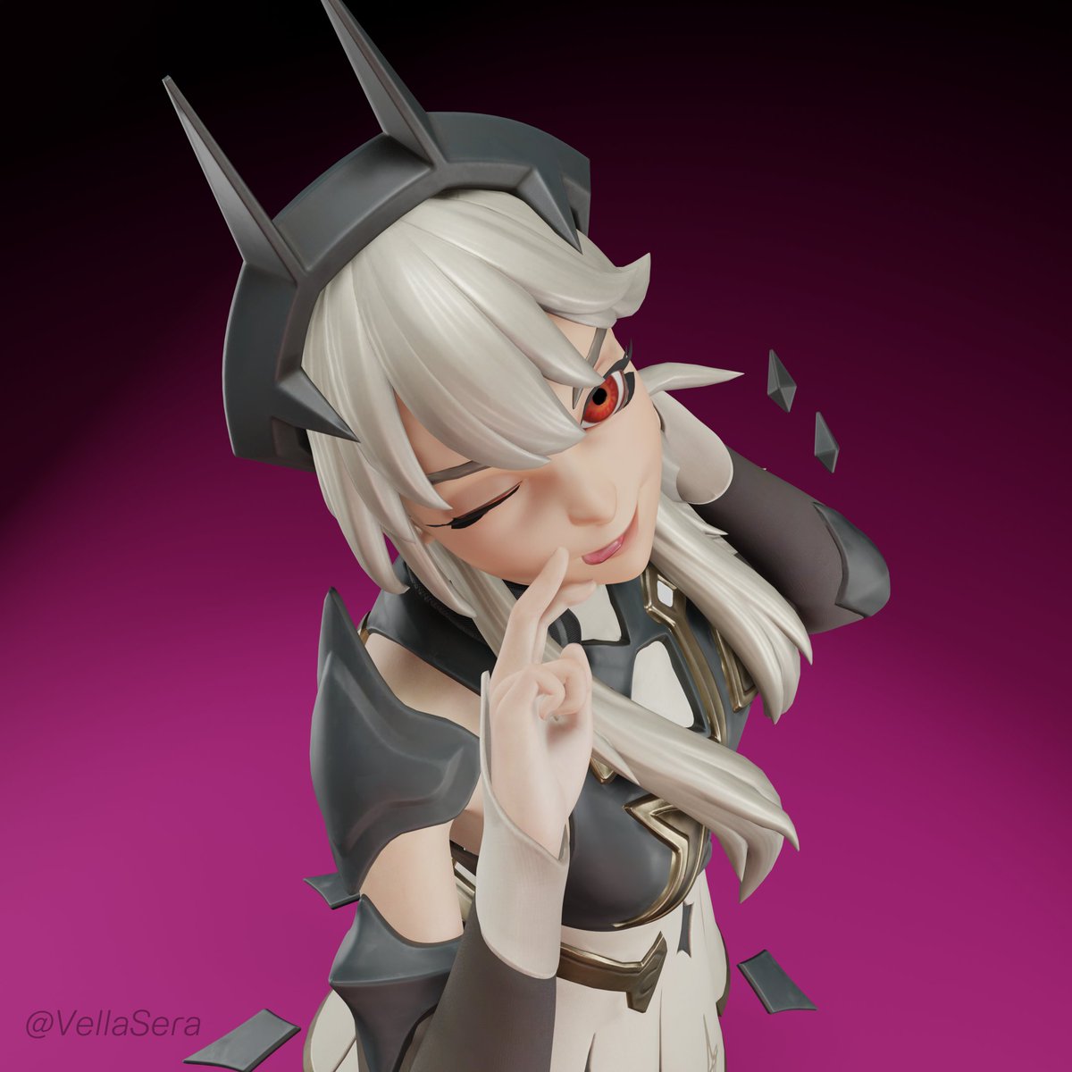 VellaSera's tweet photo. First time ever in my life using the blender app and this is the image I made from it 😭
#Fortnite #PrincessLexa #Fortography #フォートナイト https://t.co/lKND1qW4Z5