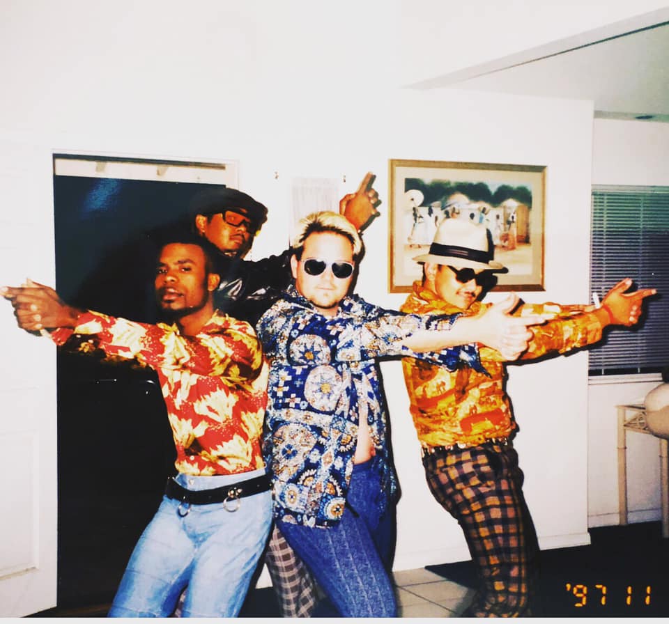 All4OneMusic's tweet photo. Proof that in the 90s, a photo opportunity often turned into a Charlie’s Angels audition 😂 https://t.co/Op0VV0P5SI