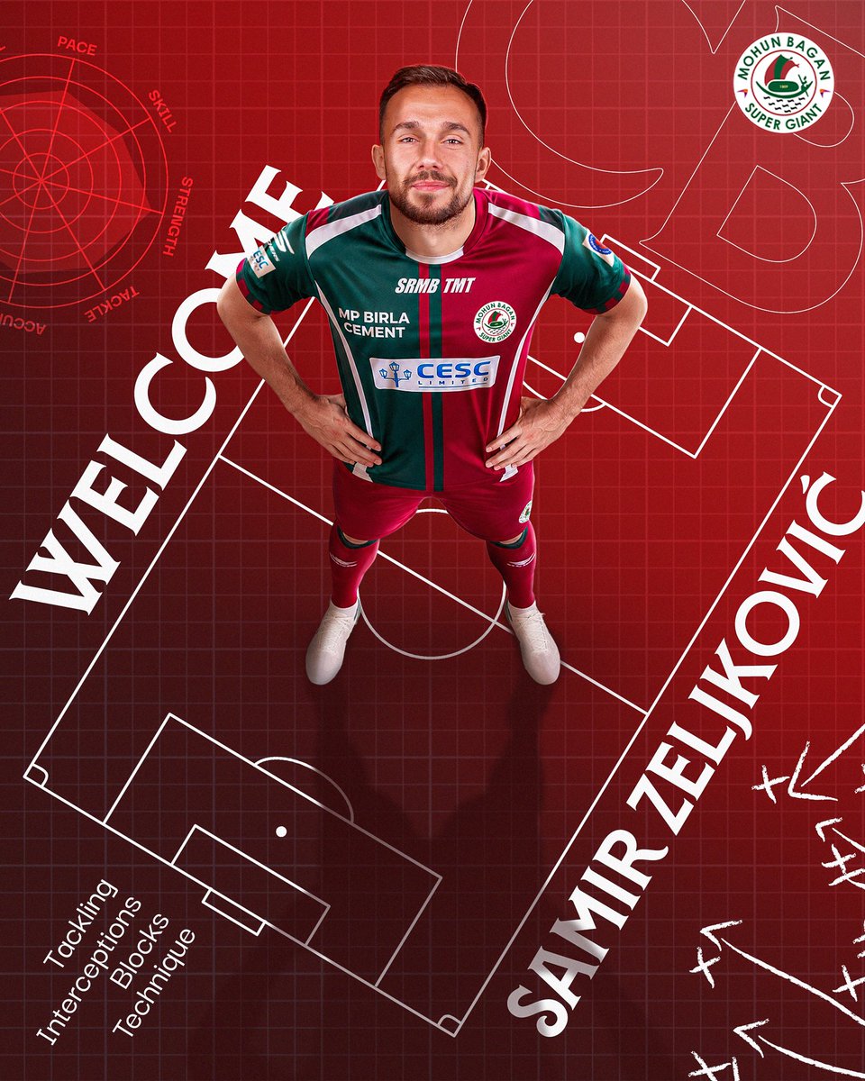mohunbagansg's tweet photo. কলকাতার বুকে নতুন General 🫡

স্বাগতম Samir Zeljković 💚♥️

#MBSG #JoyMohunBagan #আমরাসবুজমেরুন https://t.co/sQNMO6IEsF