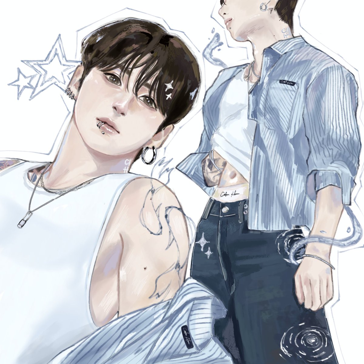 ciheun's tweet photo. #JK 🤍 
ig: justpyg

#fanart #btsjungkook #art  #btsfanart https://t.co/Q3xPSGG3WO