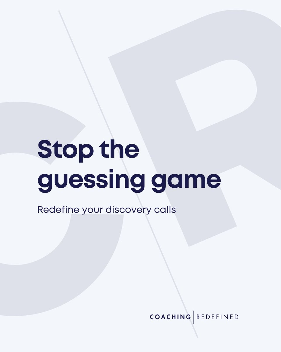 CoachingRedef's tweet photo. Most coaches ask prospects: "What brings you here today?" 

Good question. 

But it is also the beginning of a guessing game. 🧵 https://t.co/YebVd5CVQ0