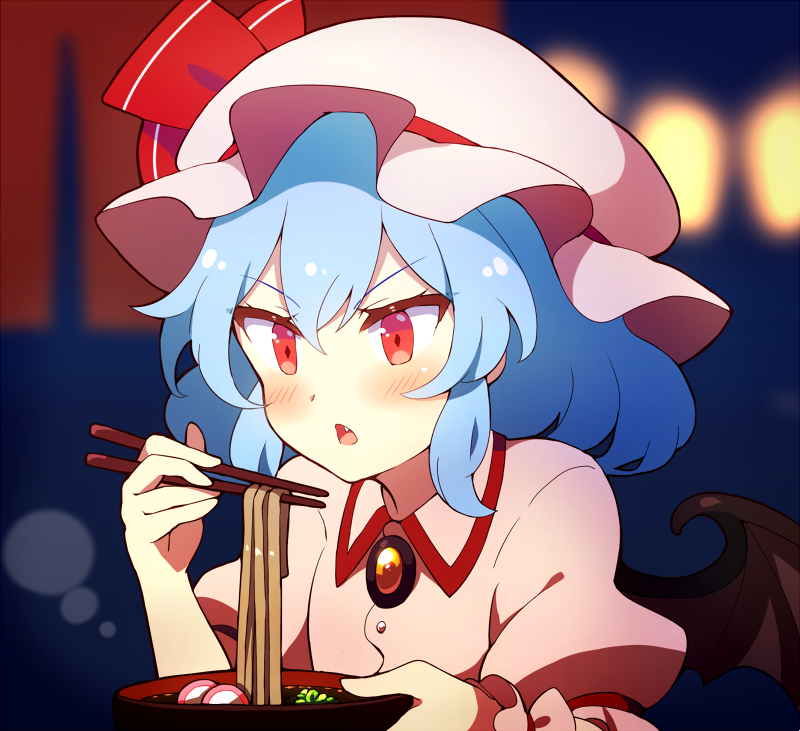 60mai's tweet photo. めんの日レミリア（再掲）＃東方Project https://t.co/koJlzOCmYS