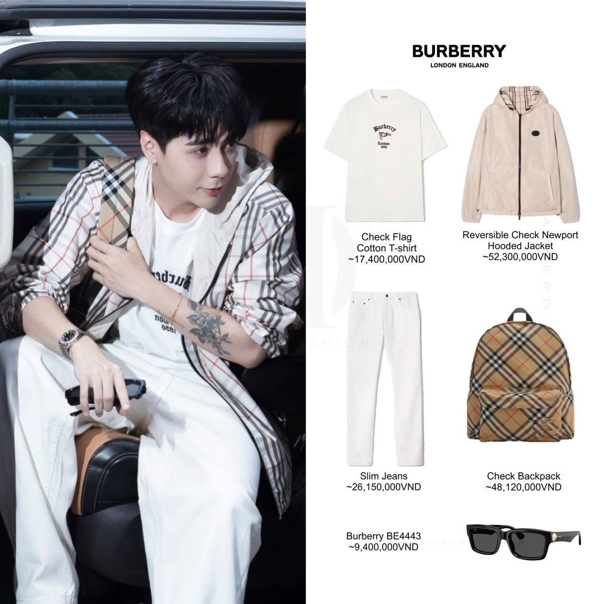 masterdfashion's tweet photo. Outfit Airport for Burberry Summer Event in Bangkok, Thailand 

MASTERD BURBERRY SUMMER 2026
#QuangHungMasterD
#MasterDxBurberryBKK26￼
@Burberry @QH_MasterD https://t.co/xuFdf7CREB