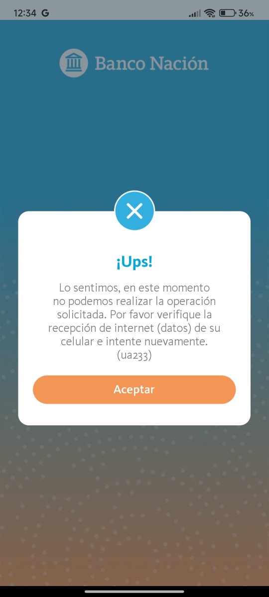 MaruMenteSimple's tweet photo. Lpmqlp no funciona la app , no se puede ingresar, dice problema de internet, es mentira, siempre los mismos, banco de mierda 
@BancoNacion https://t.co/IluqIHuaRT