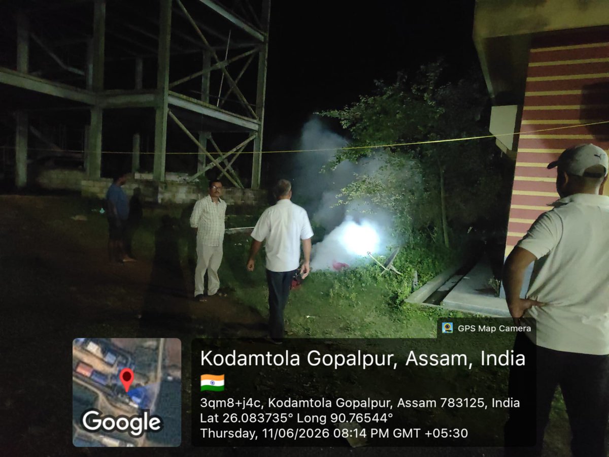 HealthGoalpara's tweet photo. #HealthyAssam
Fogging operation is carried out at different locations under Goalpara district to reduce the prevalence of vector brone diseases.
@himantabiswa @TheAshokSinghal @MoHFW_INDIA @nhm_assam https://t.co/cqeCbjvFrr