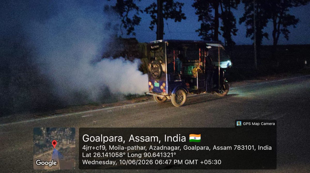HealthGoalpara's tweet photo. #HealthyAssam
Fogging operation is carried out at different locations under Goalpara district to reduce the prevalence of vector brone diseases.
@himantabiswa @TheAshokSinghal @MoHFW_INDIA @nhm_assam https://t.co/cqeCbjvFrr