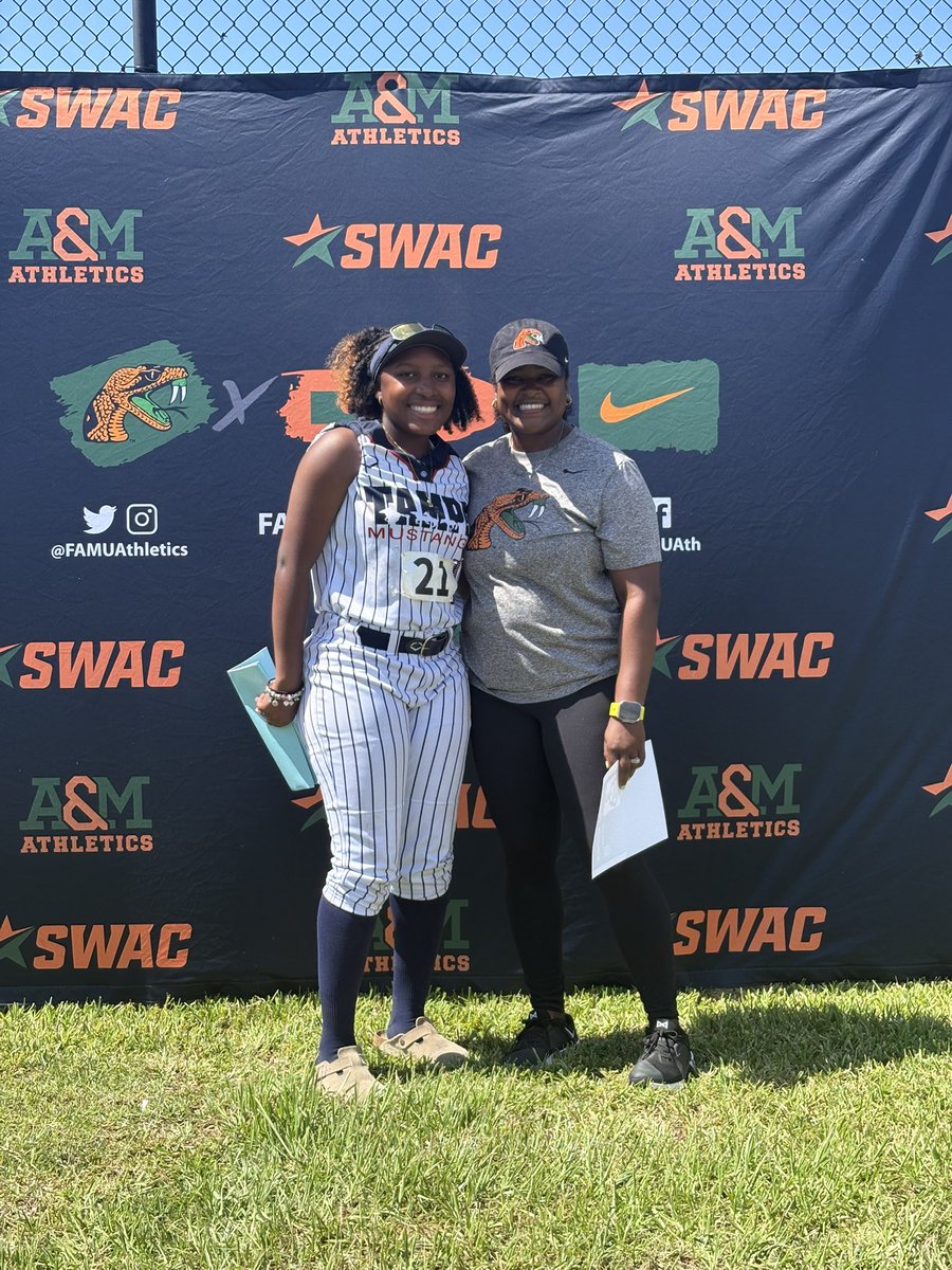 Daelyynnn's tweet photo. Back for round 2 💪🥎 Grateful for another opportunity to learn, compete, and continue chasing my goals. Great to be in the home of the SWAC CHAMPIONS🐍!!

@bbeall0628 @FAMU_Softball @TM_Szabo @SoftbalAmerica @flpgfmedia @tagupSoftball  @USASoftball @MSPtakeover  @gatorjack72 https://t.co/Nu4BSEeG22
