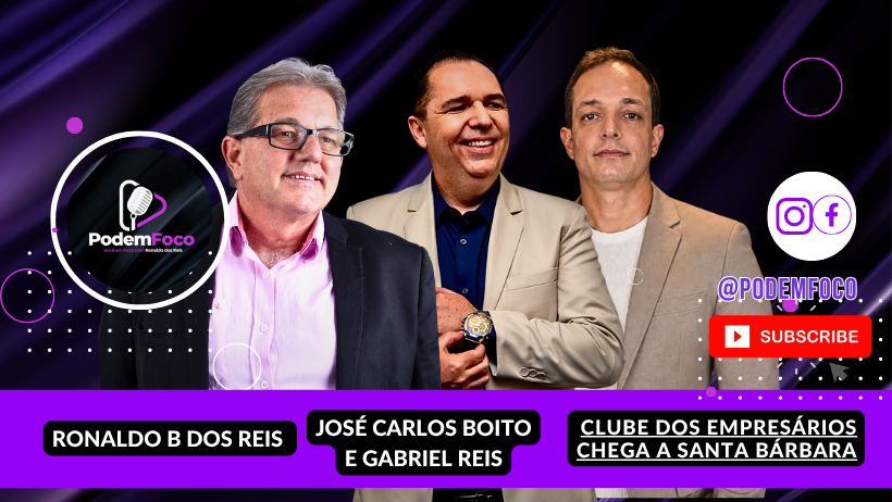 Reisrd's tweet photo. 🎥🎙️O PODEMFOCO recebe José Carlos Boito e Gabriel Reis para revelar os bastidores do lançamento do Clube de Empresários em Santa Bárbara d’Oeste.  para os negócios da cidade? 👉 Vale a pena assistir. 👀👇https://t.co/5djO1hRNQX https://t.co/dAvKowvaux