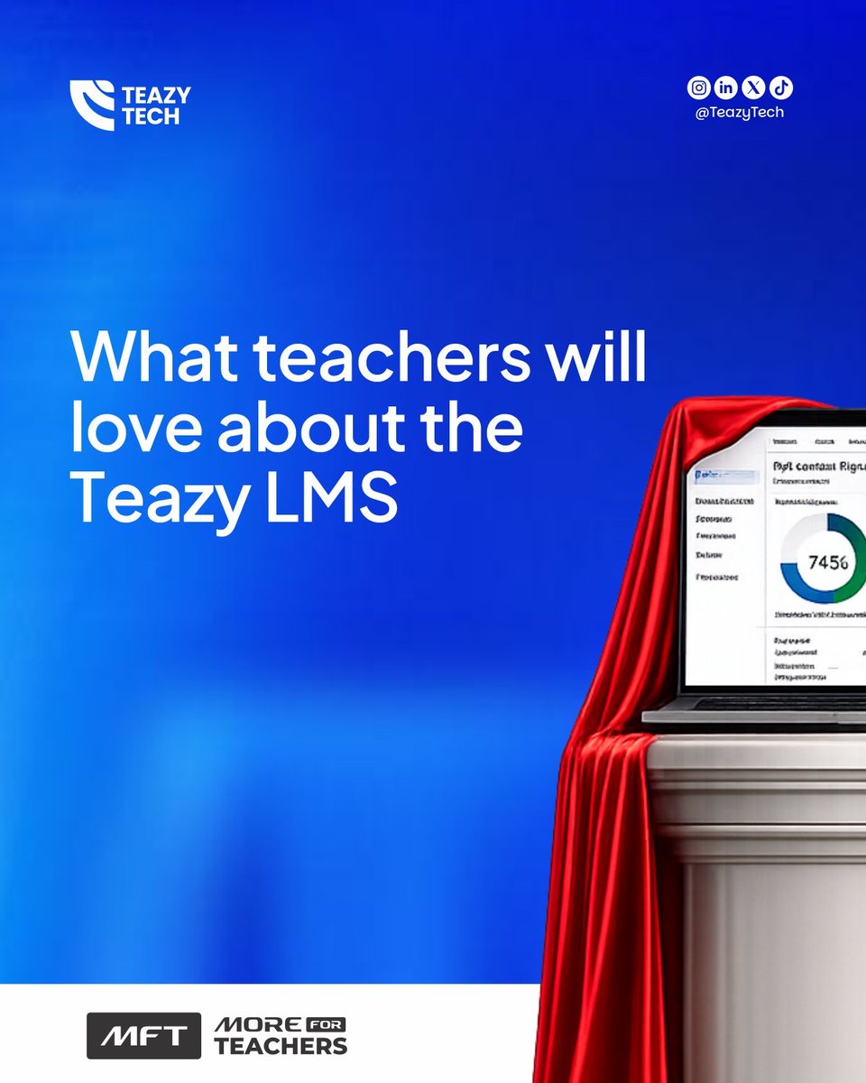Teazy_Tech's tweet photo. Professional development for African educators is about to get a massive upgrade!
Why wait till it launches? Join the wait-list. Secure your MFT Accelerator spot today and get ready to learn!
#EduTech #TeacherPd #MoreForTeachers #TeacherGrowth #Teachersof𝕏 https://t.co/7GGQ1wED7N