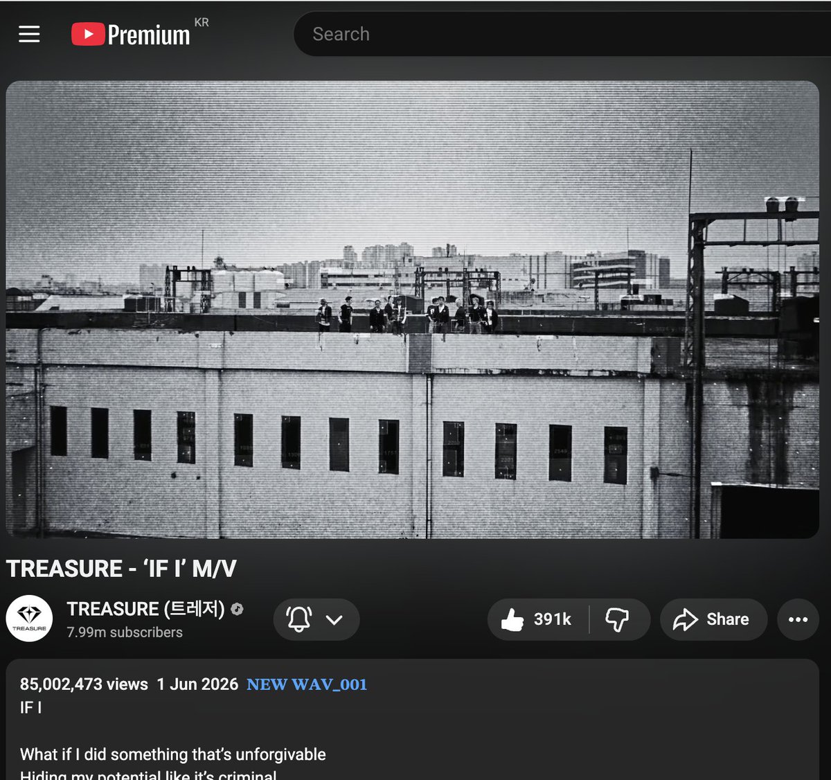teuverschart's tweet photo. TREASURE "IF I" M/V has now surpassed 85 MILLION views on Youtube in just 10 days, 6 hours and 55 minutes.🔥

#TREASURE #트레저 #トレジャー @treasuremembers https://t.co/ach2HObM2H