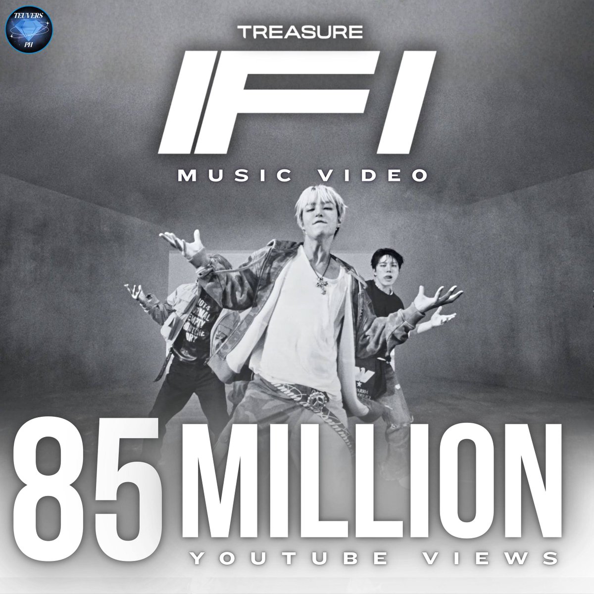 teuversPH's tweet photo. [NEW WAV IS HERE]
— 'IF I' M/V

🚨 85,000,000 VIEWS 🚨

We're getting back-to-back good news today, Teumes!

The wave keeps getting bigger. Thank you, TEUMEs, for making every milestone possible. Onward to the next one!

🎥 https://t.co/4xyUntLqVu

#TREASURE #트레저 #トレジャー
@treasuremembers