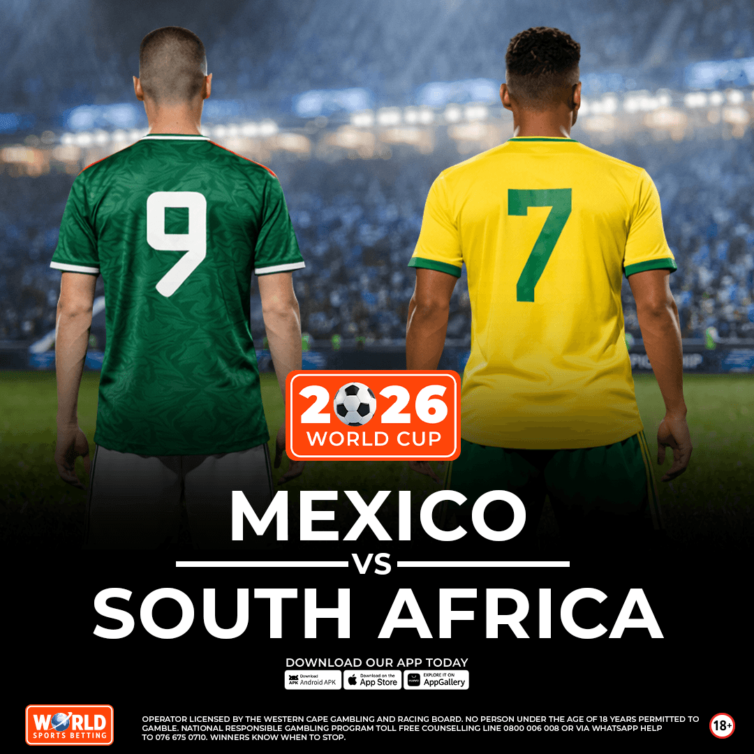 WorldSportsBet's tweet photo. 🇿🇦 Believe!

Bafana Bafana are ready for the world's biggest stage. Can they stun hosts Mexico and kick off their World Cup campaign in style?

Let's go South Africa! 🔥

⚽ BET NOW: https://t.co/lapnnj316m

#BetWithTheBest #FIFAWorldCup #BafanaBafana https://t.co/a162zhh7sQ