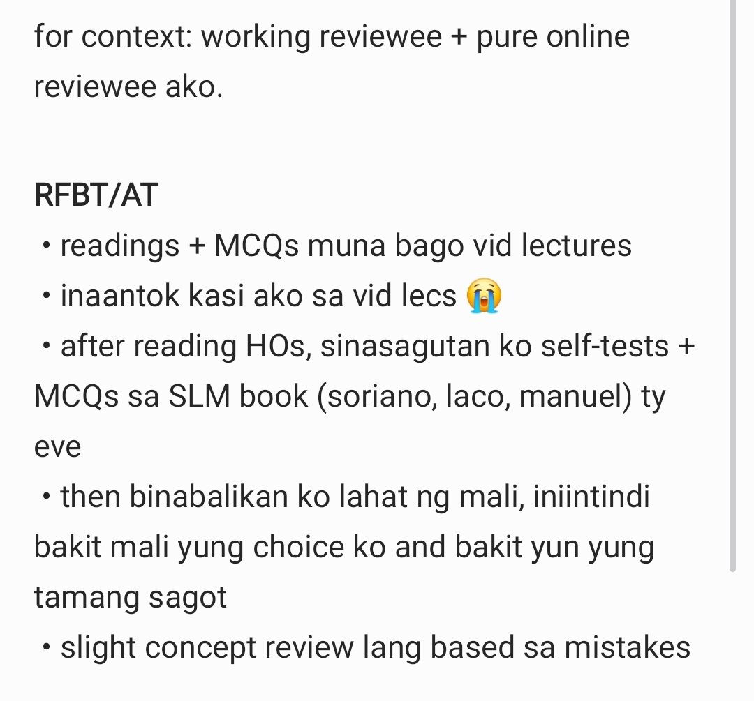 ky26cpa's tweet photo. ITO NA GUYS, average student lang po ako HUHU 

try to answer problems din before umattend ng live lecs kahit d pa ganon ka gets yung concept kasi mas okay na familiar ka na sa topic para mas makasunod ka sa discussion BAKA ME LANG PERO GOWCH https://t.co/jdE3ow3MjF
