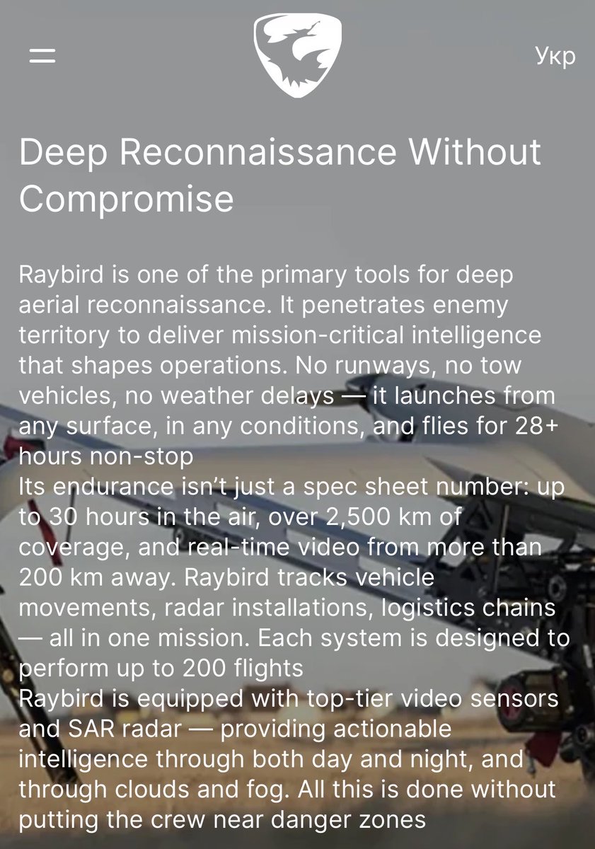 BMSInvests's tweet photo. $ONDS

🤯 Raybird looks insane..

✅ 28+ hours of continuous flight
✅ 2,500km range
✅ Launch in any conditions. Any surface.
✅ Real-time video from 200km away
✅ Re-usable systems with 200+ flights per system
✅ Day/night. Fog/mist. Doesn’t matter.

Seriousssss https://t.co/uVBZrJ5lQN