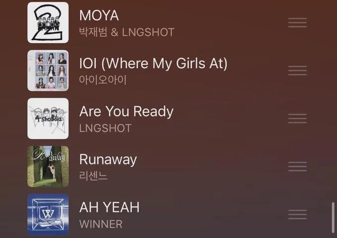 gpbasically's tweet photo. yewon from fiftyfifty mentioned moya and are you ready on her bubble when asked about song recommendations!

"🐰: songs i listen to often lately!" https://t.co/E091WMNVpk