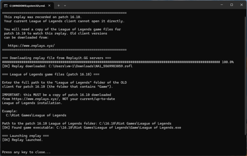 ReplayitGG's tweet photo. Hey all! The local replay feature now works with older patches, not just the current version! Important caveat⚠️, you need the matching client files, so back up your game folder before it updates, or grab old versions at https://t.co/geS40eZtEg ! We don't distribute game files!! https://t.co/JpVI8XDf8b