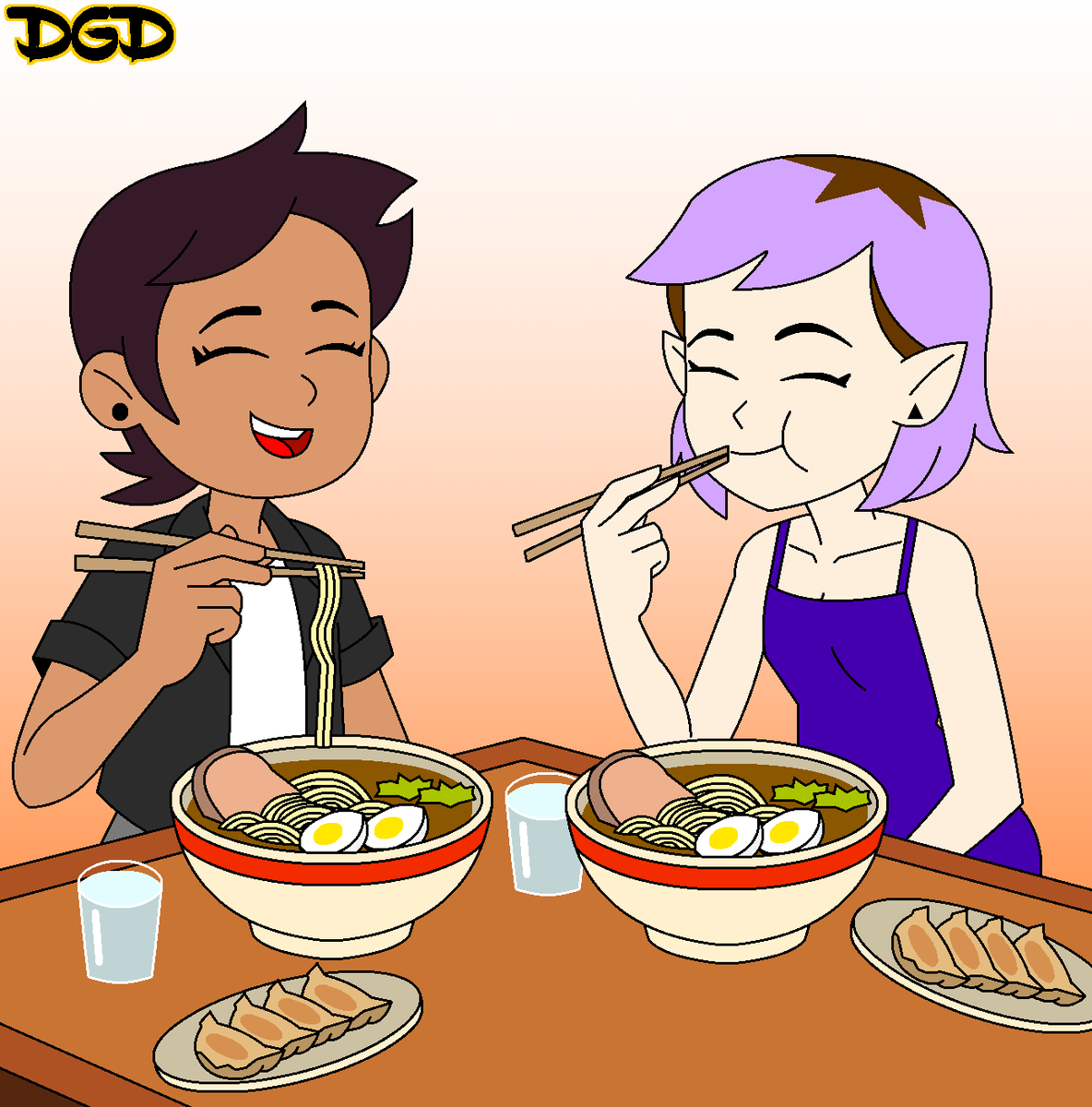 DarkGold000's tweet photo. Nothing like a nice outing with your love.

#cartoon #theowlhouse #luznoceda #amityblight #lumity #food #fanart #disney https://t.co/6v8yn32D5u