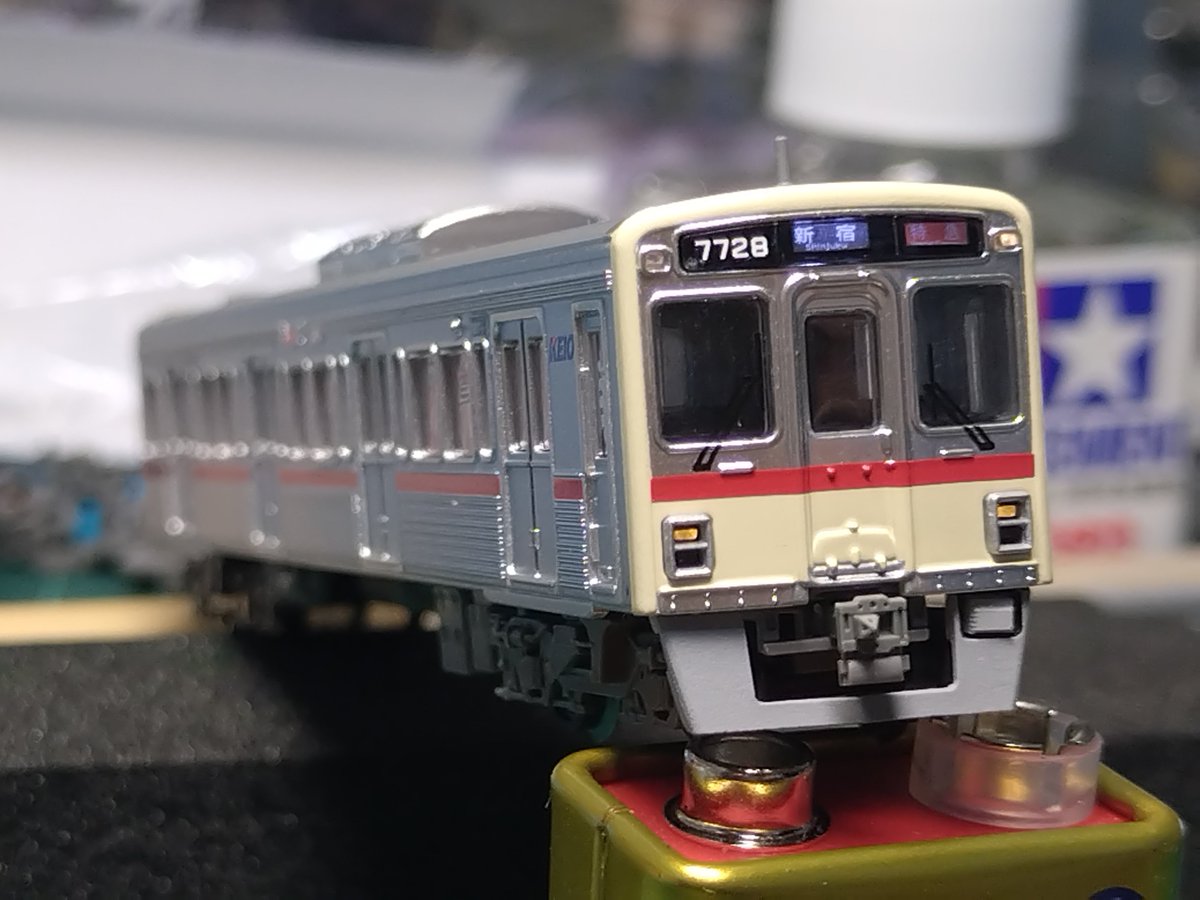 Musa_Models's tweet photo. マイクロエース 京王7000系復刻塗装
とりあえずやりたかった加工は出来たかなと思います https://t.co/6XXiKKgDla