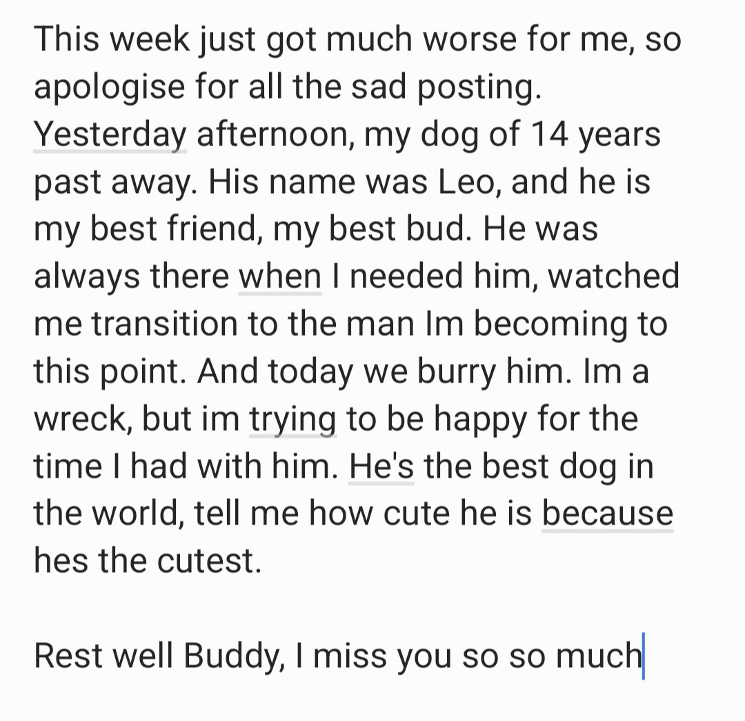 TheRandomBox1's tweet photo. I swear I'm not always this sad, this week has just sucked https://t.co/hO1ynsANzQ