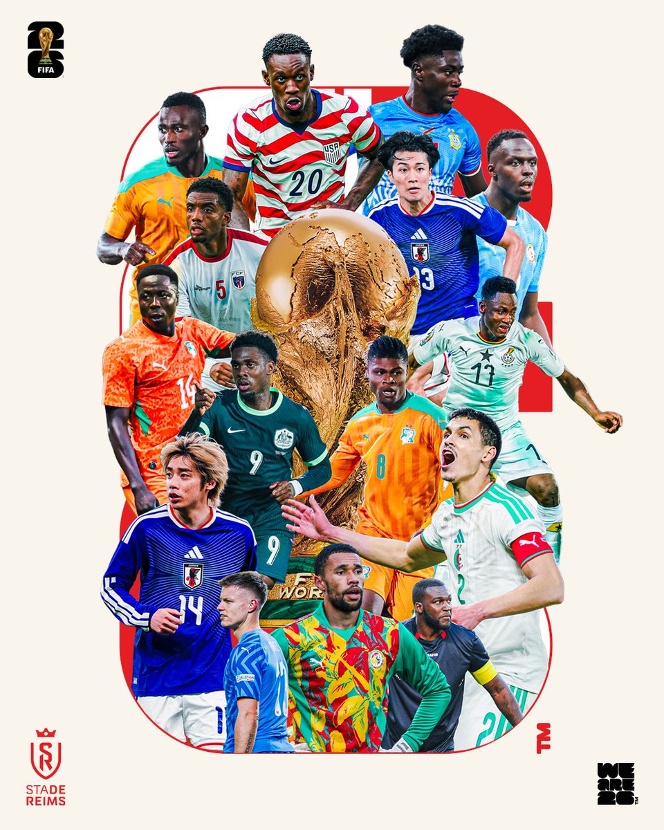 StadeDeReims's tweet photo. La plus belle des compétitions peut commencer 🌎

On souhaite bonne chance à Keito, Oumar, et tous les joueurs ayant porté les couleurs du Stade de Reims !

#FIFAWorldCup