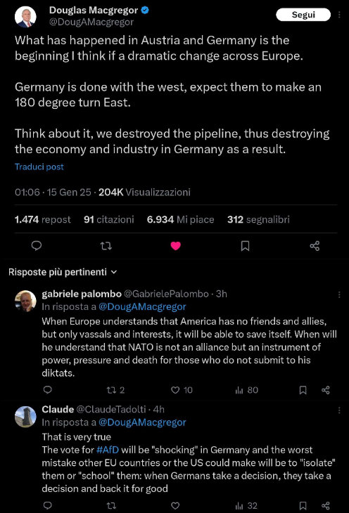 StatisAS's tweet photo. @RenatoSouvarine @valy_s @GiorgiaMeloni per quelli che distruggono tramite "proxy" (in questo caso l'Ucraina) tutto quello che non riescono a rubare e conquistare, tutti i leader Nato/UE complici in quanto rivattati fin da prima che vengano eletti. I popoli non contano nulla se non per far credere che sia democrazia https://t.co/aMrkW6otY6