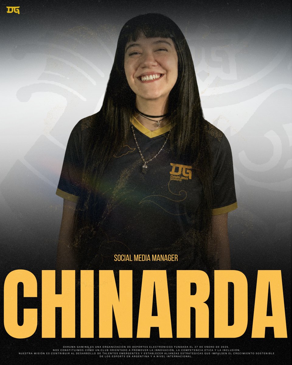 GamingDaruma's tweet photo. Muy emocionados de darles esta gran noticia 🤩
Bienvenida a la familia dorada @chinardavibes 💛 https://t.co/2yKSmg34pU