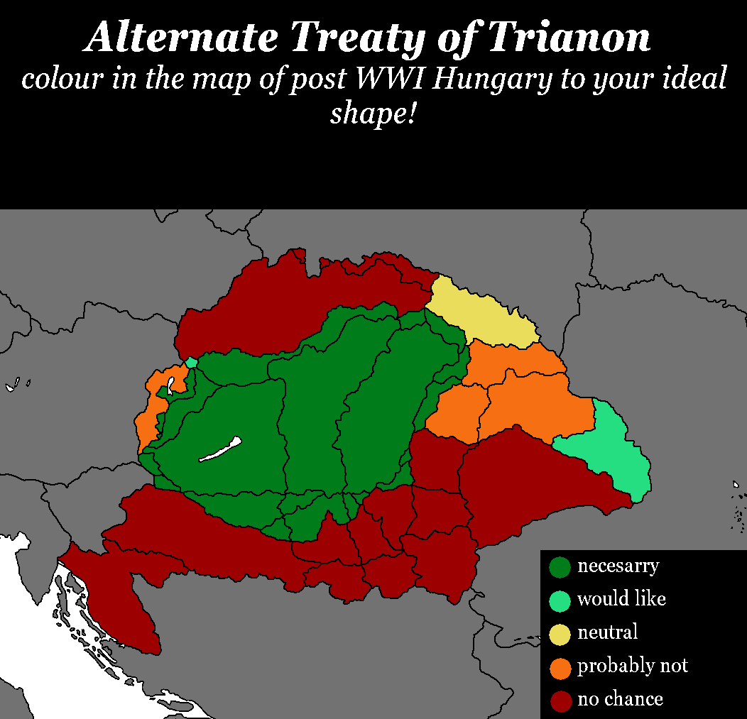 YeeboySupreme's tweet photo. Trianon was a disaster but to be frank I can't imagine it going any better than this in any world.  Wilson and the French were too deadset on dismantling Hungary. https://t.co/Q6a4A496FG