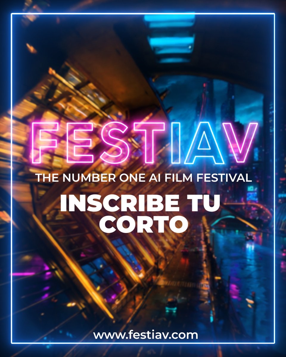 festiav's tweet photo. 🏆 Premios, creatividad y una comunidad internacional de creadores impulsando una nueva forma de hacer cine.

📅 FESTIAV 2026
📍 Valencia
¿Tienes una historia que contar?

👉 Inscribe tu corto en https://t.co/5EXDyGKugh

#FESTIAV #AIFilm #CineIA https://t.co/u3qD7KJyxK
