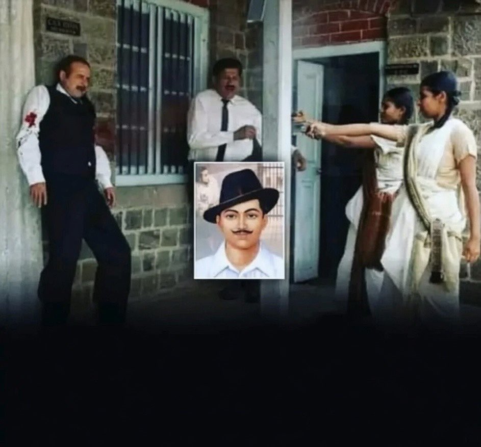 Eternaldharma_'s tweet photo. To avenge the execution of Bhagat Singh, two revolutionary schoolgirls, Shanti Ghosh and Suniti Chowdhury, entered a government office in December 1931 and assassinated the District Magistrate. Remarkably, both girls were only 14 years old at the time. Their courage and sacrifice deserve to be remembered and honored.