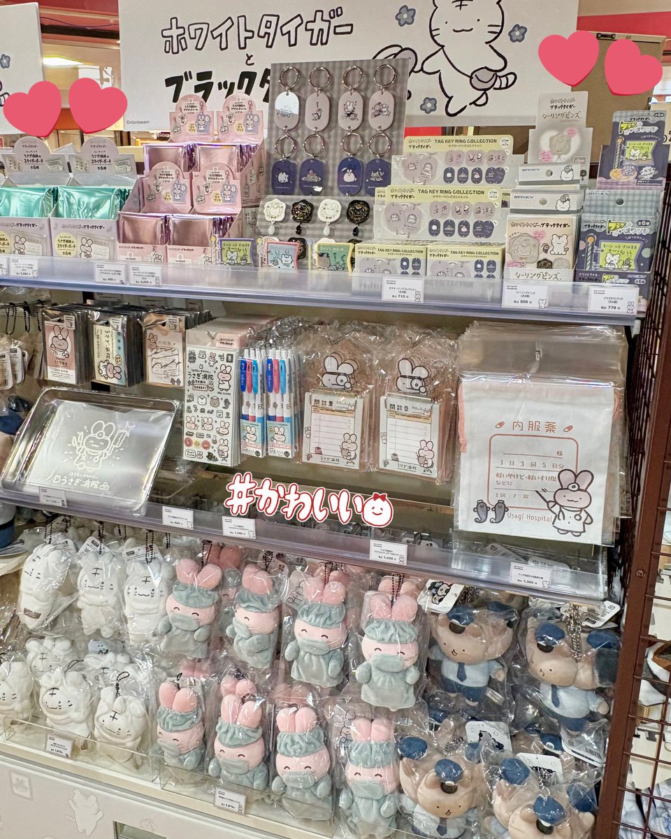 u_kiddyland's tweet photo. \🏥#ホワイトタイガーとブラックタイガー💊/

6月12日（金）発売🌟
＼ 新商品のお知らせ📢 ／

うさぎ病院の雑貨や、『虫歯になっちゃったホワイトタイガーマスコット』などが盛りだくさん✨

完売していたうさぎ病院の雑貨も再入荷しています🎶

ぜひチェックしてください👀

@nitorisasami https://t.co/fGyasLQYvC