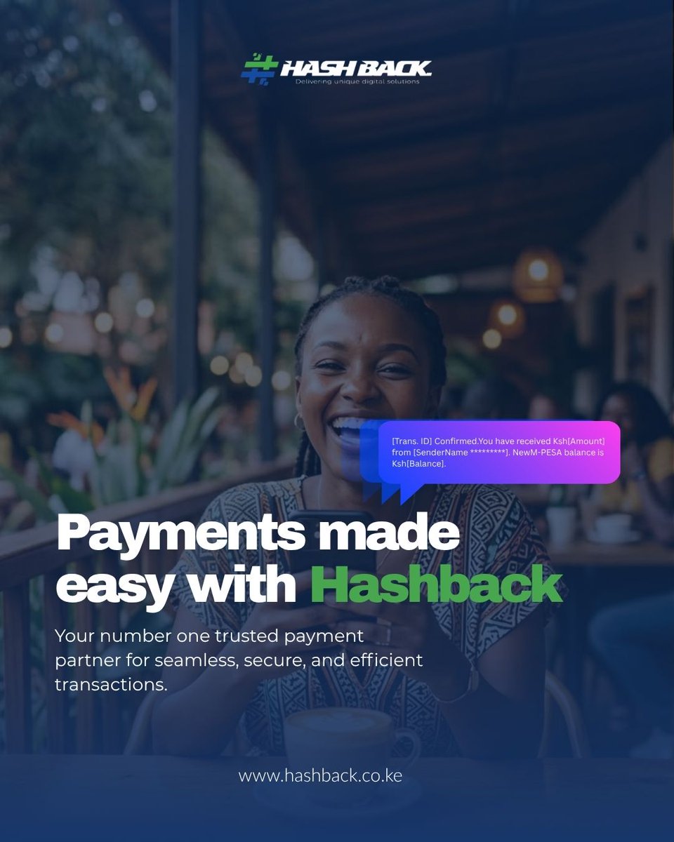 hashback_'s tweet photo. Payments shouldn't slow your business down. Link your bank account and start receiving payments
Fast
Secure
Smart payment tracking
HashBack helps you receive and manage payments with confidence.
๐ https://t.co/PEjhdXgJ2T
#HashBack #MPesa https://t.co/W2jGNoTpVz