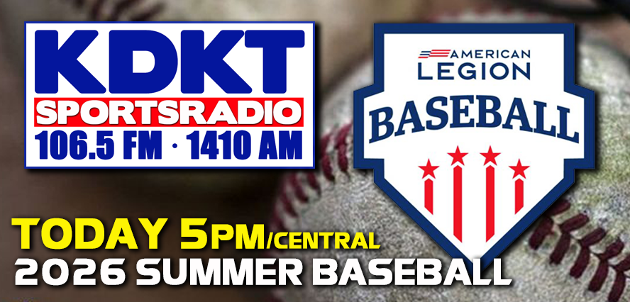 Kdktsportsradio's tweet photo. TODAY 5PM/CT: AMERICAN LEGION SUMMER BASEBALL!
The New Season kicks off as the Dickinson Volunteers hit the field vs. the Beulah Cyclones. Join Jimmy Covers live from Goldmann Field in Beulah for all the action! On-Air, 1410 AM &amp; 106.5 FM, Stream: https://t.co/7C88gP1RFQ https://t.co/wZbxhKYwHX