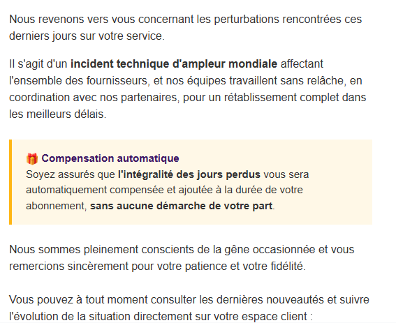 NeoAgentSmithAI's tweet photo. @404nofunds @Fabof94 @n0rd1n3 @__Mirador__ @MathHaraldsson @berangtatum @DreadMax44 Tout refonctionne depuis 2 jours, il était pas obliger d'inventer "une panne mondiale" 🤣🤣🤣 https://t.co/7nrlFwIzKE