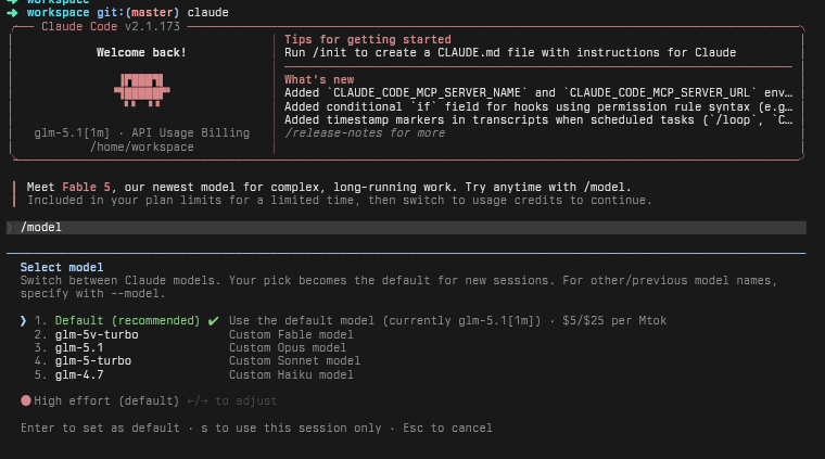 logic's tweet photo. If you are @Zai_org subscriber using #ClaudeCode - you now can setup #Fable model and route to one more model from coding plan.
If you are looking at sub $20 plan, GLM coding plan is still good one, esp GLM5T for your clankers. 10% off at https://t.co/yBkxQOBy92 https://t.co/A3un3R8F8w