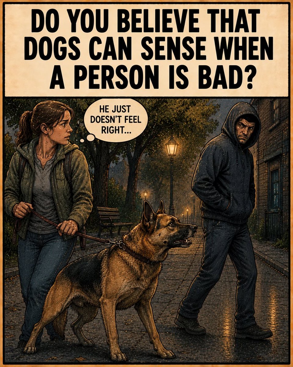 GSD_Fan_Club's tweet photo. Can dogs sense bad people? 🐾
Maybe not magically, but dogs are amazing at reading human behavior, emotions, body language, and tone. They often notice things we miss. ❤️ https://t.co/lYQzmIJELi