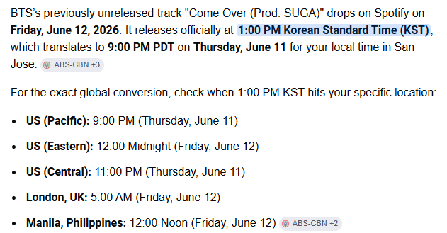 Miss_Mochi_72's tweet photo. Come Over release times: https://t.co/P3ty44RBL1