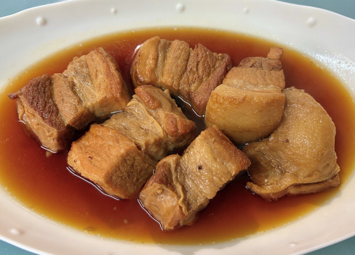 Howta07's tweet photo. 初めて角煮を作ってみた！
トロトロになって美味すぎる😋 https://t.co/XkeamJzRl4