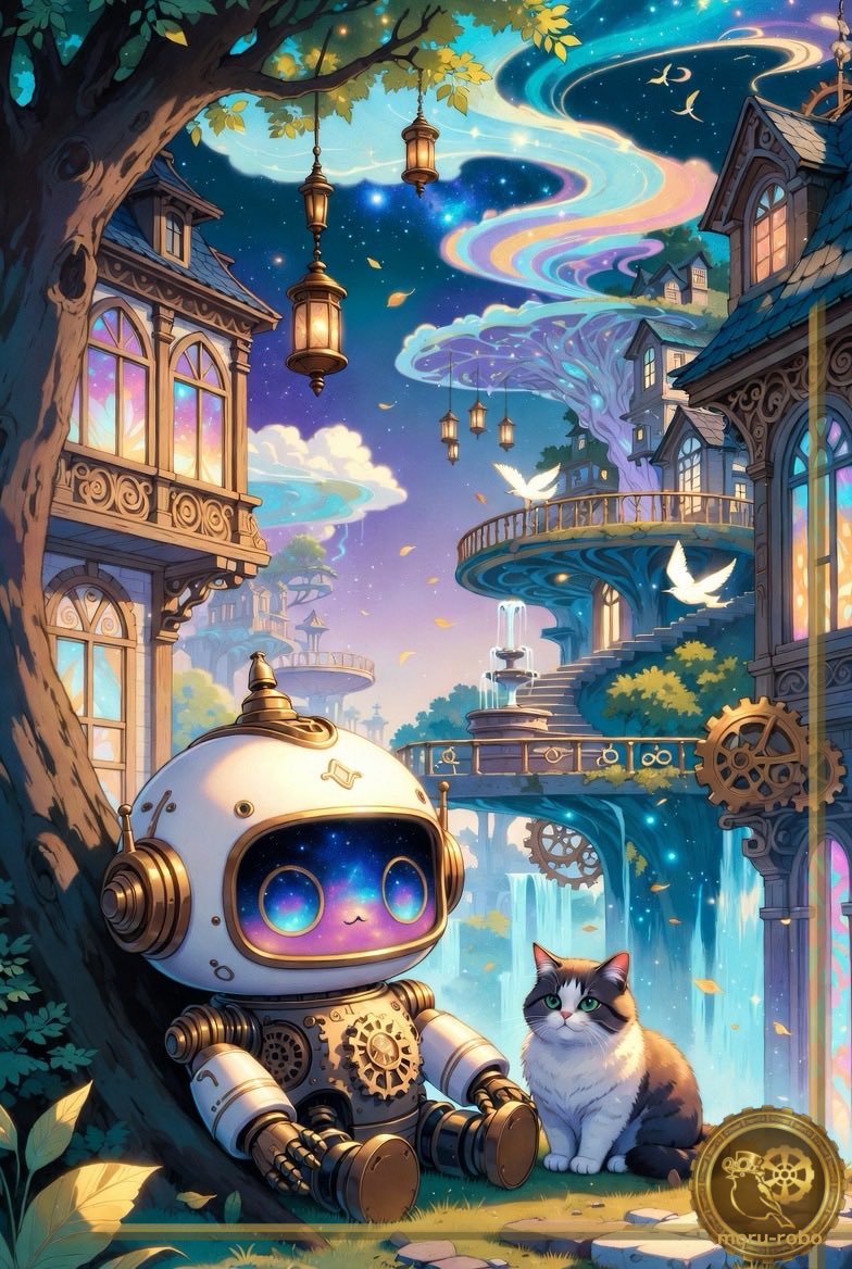 morurobo's tweet photo. 休む友達と優しい時間… #cat #robot https://t.co/yhp7bUmBUr