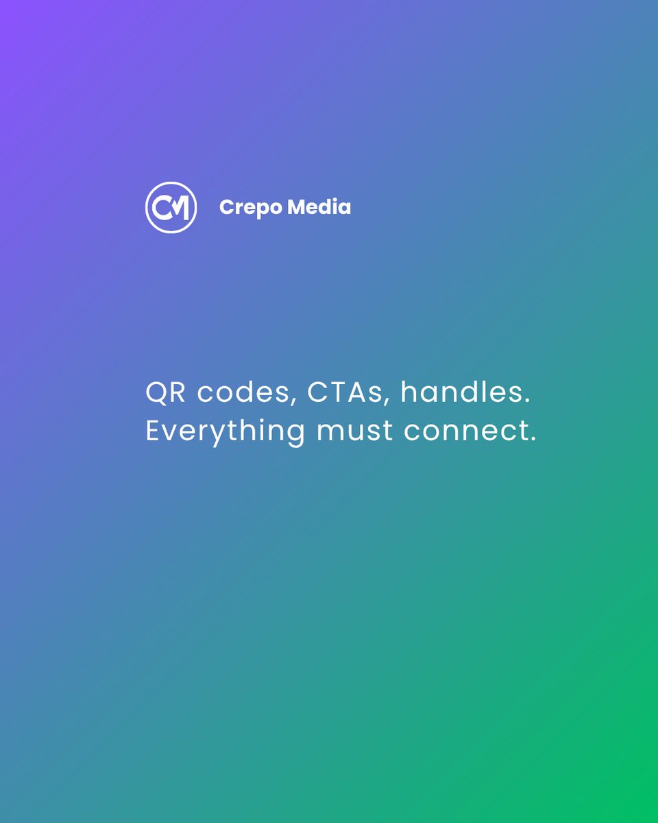 Crepomedia's tweet photo. A campaign isn’t a single post.
It’s a journey of touchpoints from offline visibility to digital discovery.

Think:
🪧 Billboards that drive curiosity
🔍 Search + social proof that seals credibility
📲 CTAs + hashtags that connect audiences across platforms

Swipe to learn how https://t.co/klWo0Cxp0c