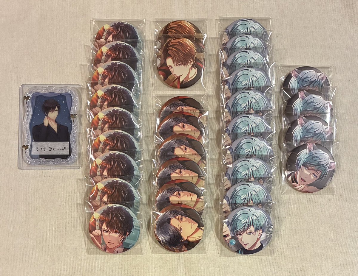 t___ch9's tweet photo. 【交換】スタンドマイヒーローズ スタマイ UR Card Collection UCC 缶バッジ A

譲)
青山9 今大路2 神楽🍫6 日向🍬10,🐈‍⬛4

求)
早乙女🍬18点
由井(友人分) 1点

固定ポスト記載手渡し可能(要相談)。
由井含む交換優先(早乙女単体でのお声掛け◎)。
検索からもお気軽にお声掛け下さい。 https://t.co/8Tk94eVlS1