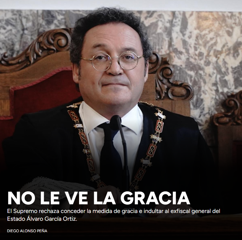 ElHuffPost's tweet photo. EN PORTADA. La Sala Segunda del alto tribunal sostiene que los solicitantes del indulto "no justifican, en modo alguno, ni informan, sobre razones de justicia, equidad y de utilidad pública que aconsejan ejercicio de gracia".

✒️ Por @diego_aprt https://t.co/vEkXGSTTnw