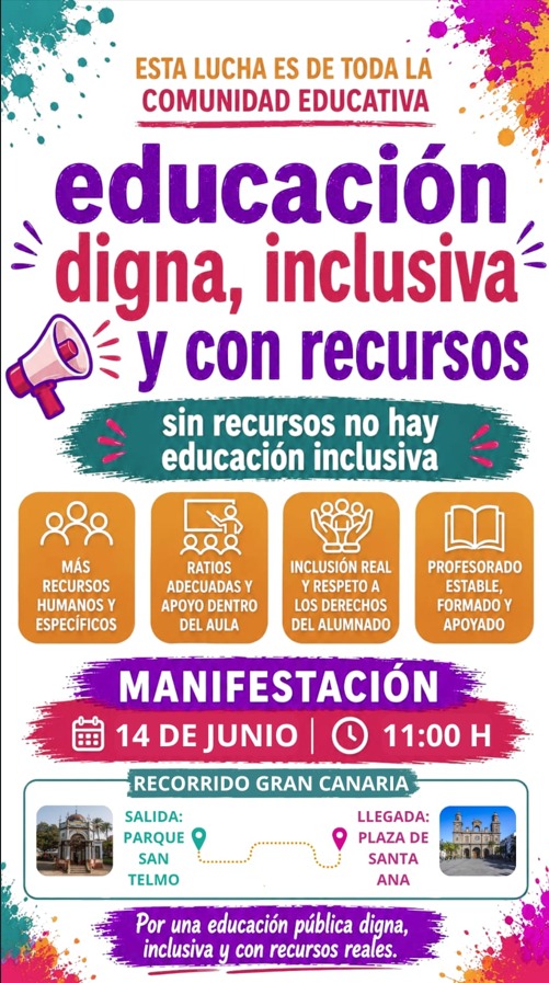 angelriverogarc's tweet photo. Nueva Canarias Telde @NCTelde  llama a la ciudadanía a movilizarse por una Educación Pública universal, de calidad y que no deje a nadie atrás.
https://t.co/cZwSrGZwPX https://t.co/Uq8U4YkOOD