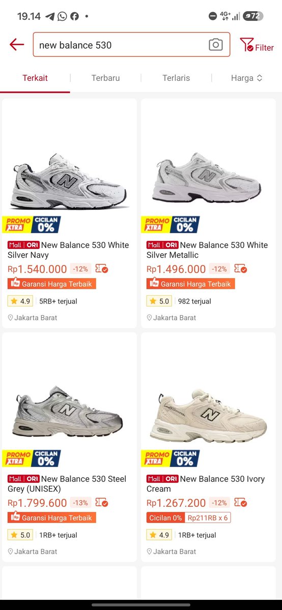 icecreamlatte15's tweet photo. SERIUS NANYA ‼️
kenapa harga New Balance bisa beda lumayan jauh gini? https://t.co/9b3N73yCdY