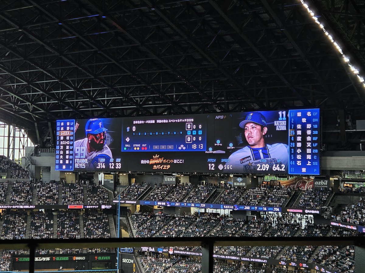 morikyon1's tweet photo. 2年ぶりにエスコンへ⚾️
今日は自分の誕生日だったので勝利を観たかったが………打てない😭
#baystars https://t.co/efzPXl0dP9