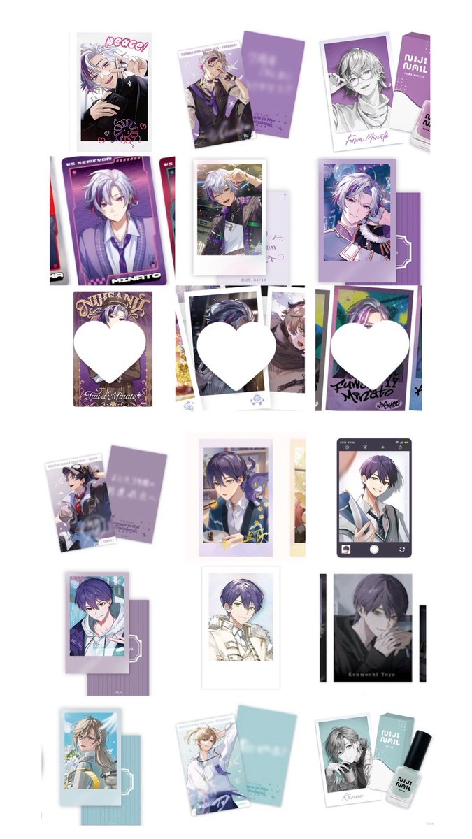 nyaollx's tweet photo. @xxx【譲渡/買取】にじさんじ ステッカー チェキ 🔫 🥂✨  📒 ⚔️

譲 / 定価＋送料or 希望額(1部🔫グッズとの交換〇)
求 / 画像の方

お譲り頂く身ですが安価な方を優先させていただきます；；また2枚目はレア、ノーマル両方求めております。検索からもお気軽にお声かけください🎀 https://t.co/Ix39hVLauL