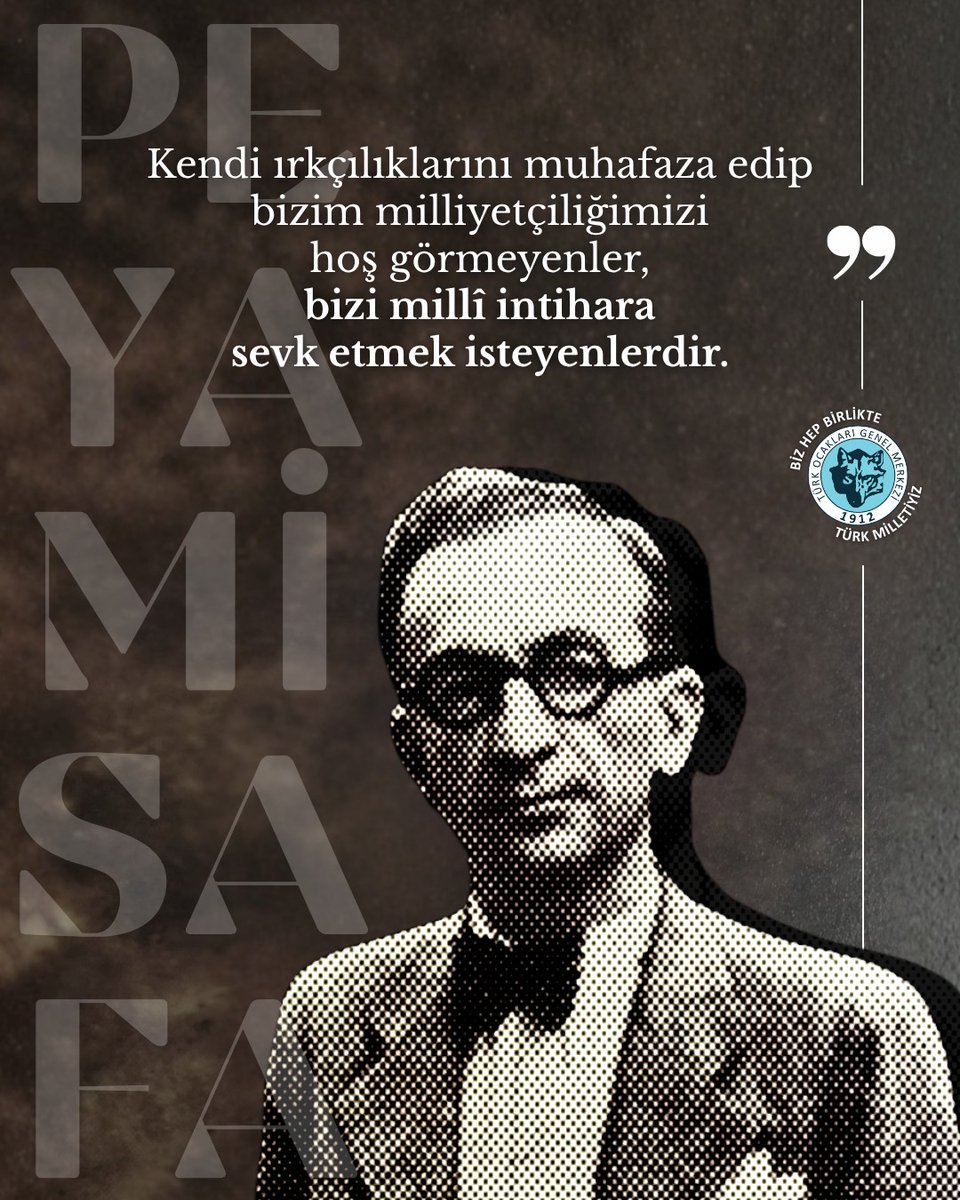turkocaklari's tweet photo. Vefat yıl dönümünde büyük Türk aydını ve romancısı Peyami Safa’yı rahmetle anıyoruz. https://t.co/w4tkBnn4Va
